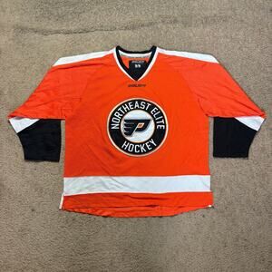 Philadelphia Flyers Bauer Hockey Jersey Northeast Elite Orange Men’s Sz M